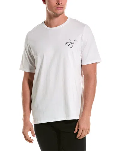 Callaway 19th Hole Trademark Novelty T-shirt In White