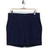 Callaway 8-inch Flat Front Golf Shorts In Blue