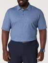 Callaway Big & Tall Chevron Gingham-printed Performance Polo Shirt In Multi