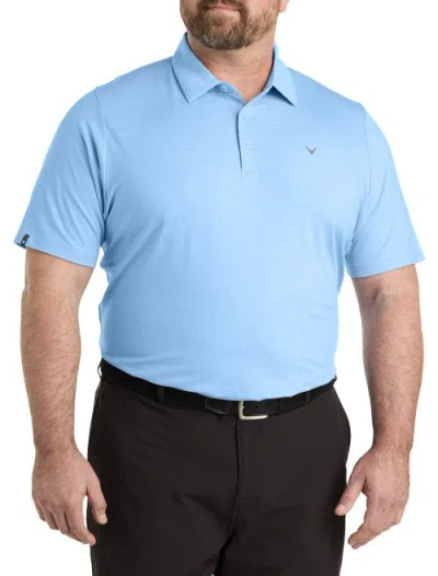 Callaway Classic Jacquard Golf Polo Shirt In Arctic Paradise
