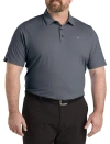 Callaway Classic Jacquard Golf Polo Shirt In Caviar