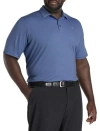 Callaway Classic Jacquard Golf Polo Shirt In Peacoat Htr