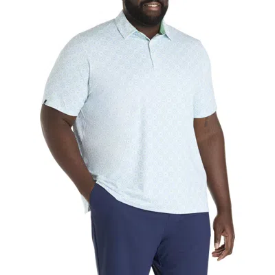 Callaway Big & Tall Foulard Polo Shirt In Green