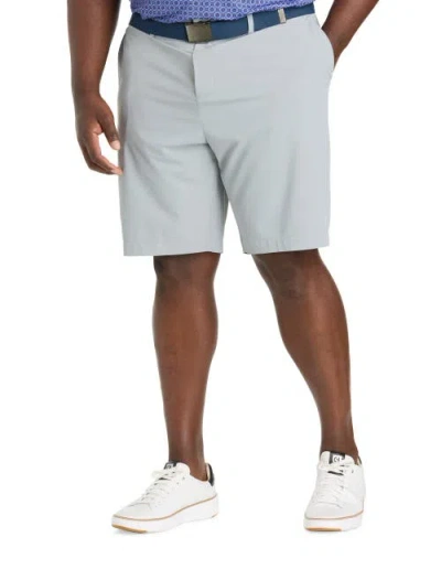 Callaway Big & Tall Premium Flat-front Golf Shorts In Gray