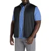 Callaway Big & Tall Zip-front Fleece Vest In Black