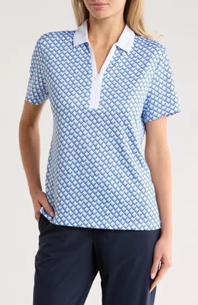 Callaway Chevron Geo Polo In Blue