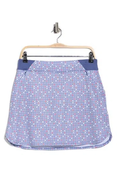 Callaway Chevron Geometric Wrap Golf Skort In Blue