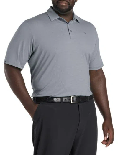Callaway Classic Jacquard Golf Polo Shirt In Quiet Shade Heather