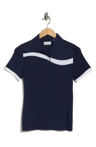 Callaway Colorblock Trim Polo In Blue