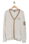Callaway Colorblock Wool Cardigan In Neutral