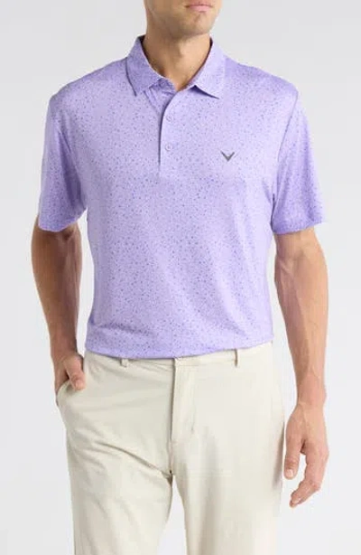 Callaway Confetti Floral Polo In Blue