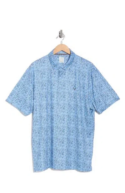Callaway Confetti Hex Golf Polo In Blue