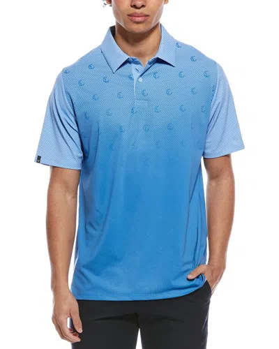 Callaway Engineered C Twill Print Golf Polo Shirt In Blue