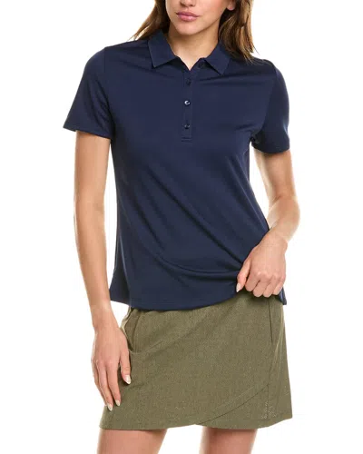 Callaway Essential Twill Knit Polo Shirt In Blue