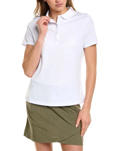Callaway Essential Twill Knit Polo Shirt In White