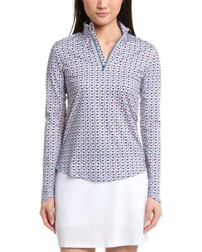 Callaway Fashion Printed Sun Protection Top In Blue