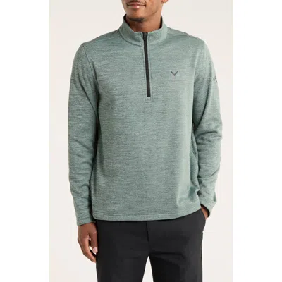 Callaway Fleece Quarter Zip Golf Base Layer In Green