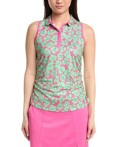 Callaway Floral Mini Collar & Side Shirt In Pink