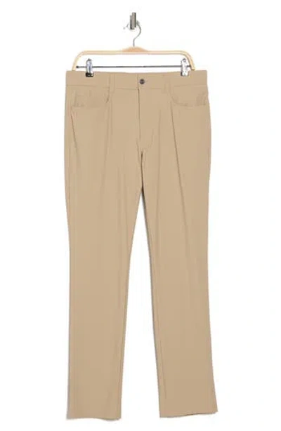 Callaway Golf ® Flat Front 5-pocket Golf Pants In Chinchilla