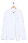 Callaway Golf ® Lux Touch 1/4 Zip Long Sleeve Pullover In Bright White