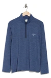 Callaway Golf ® Lux Touch 1/4 Zip Long Sleeve Pullover In Peacoat Heather