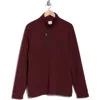 Callaway Golf ® Ottoman Heather Quarter Zip Golf Pullover In Tawny Port Heather