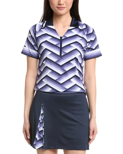 Callaway Gradient Strip Polo Shirt In Purple