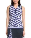 Callaway Gradient Stripe Top In Blue
