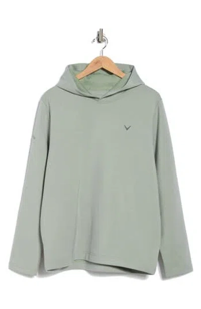 Callaway Heathered Hooded Pullover In Green