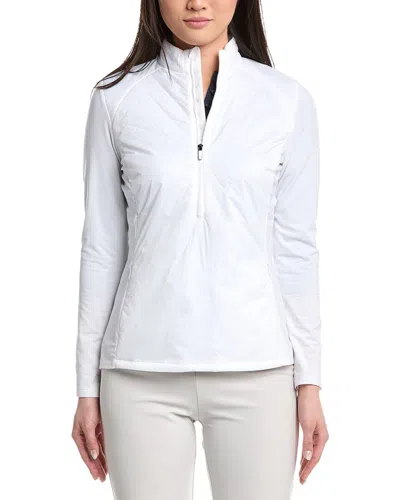 Callaway Lightweight Mixed Media 1/2 Zip Pullover In White
