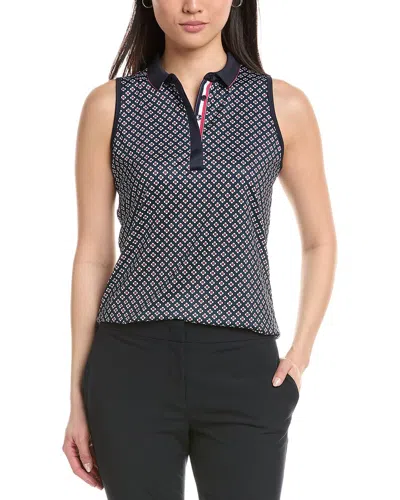 Callaway Mini Geo Floral Top In Black
