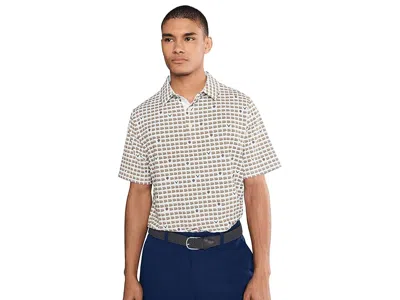 Callaway One Pimento, Two Pimento..green Polo In White