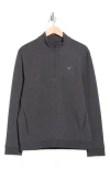 Callaway Ottoman Quarter Zip Sweatshirt In Gray