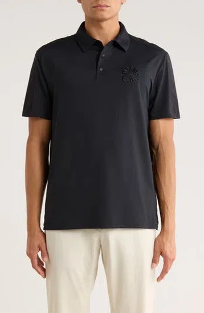 Callaway Premium Mixed Media Polo Shirt In Black