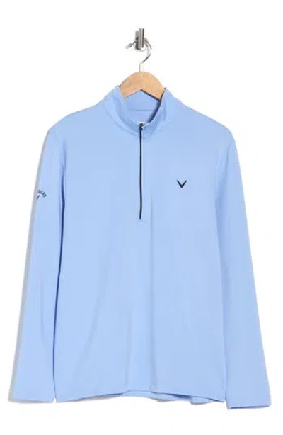 Callaway Quarter Zip Pullover In Blue