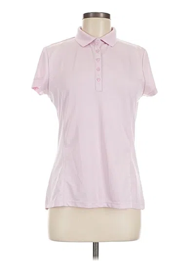 Pre-owned Callaway Short Sleeve Blouse In Pink