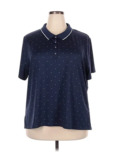 Pre-owned Callaway Short Sleeve Polo Shirt In Blue