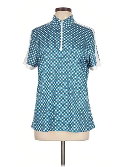 Pre-owned Callaway Short Sleeve Polo Shirt In Blue