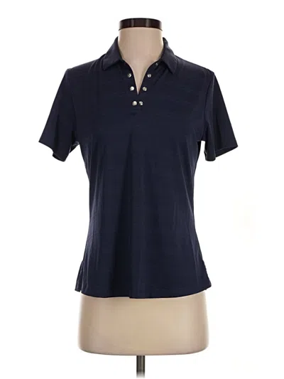 Pre-owned Callaway Short Sleeve Polo Shirt In Blue