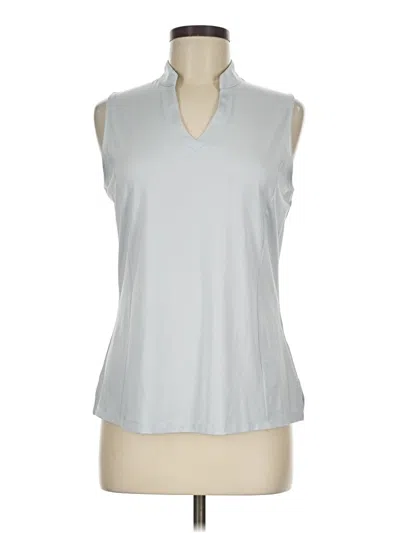 Pre-owned Callaway Sleeveless Blouse In Silver