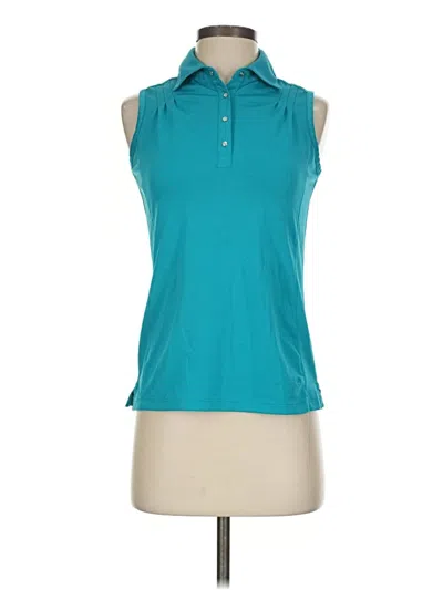 Pre-owned Callaway Sleeveless Blouse In Teal