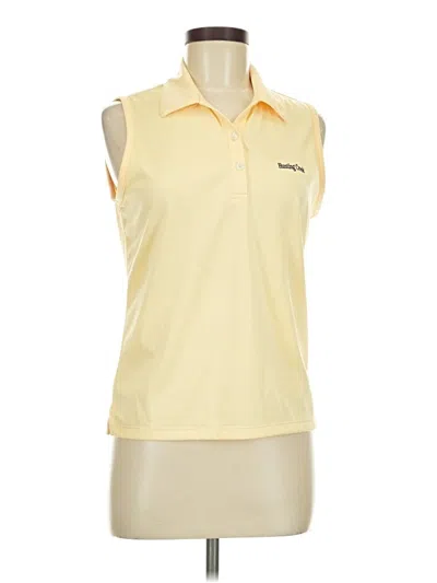 Pre-owned Callaway Sleeveless Blouse In Yellow