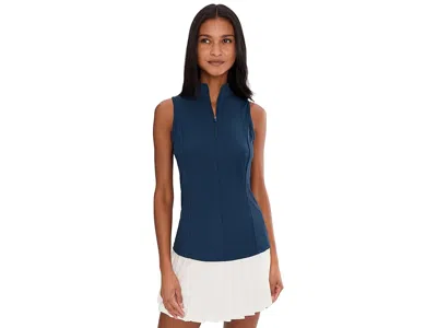 Callaway Sleeveless Rib Play Polo In Blue