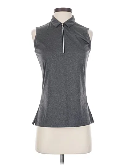 Pre-owned Callaway Sleeveless Top Gray Halter Neckline Tops