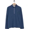 Callaway Smu Fleece Quarter Zip Pullover In Blue