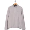 Callaway Smu Fleece Quarter Zip Pullover In Gray