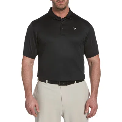 Callaway Swing Tech Solid Polo Shirt In Black