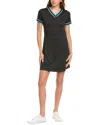 Callaway V-neck Colorblocked Mini Dress In Black