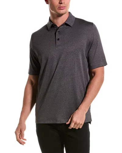 Callaway Ventilated Classic Jacquard Polo Shirt In Black
