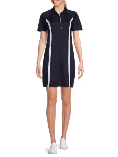 Callaway Women's Mini Shirt Shift Dress In Navy